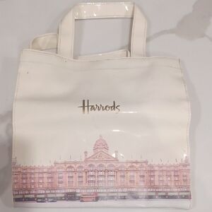 Harrods Cream White Bag, London Design